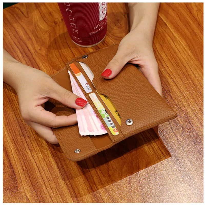 Womens Wallets Simple Purses Long Section Clutch Wallet Card Holder Female Hasp Slim Coin Pocket Purse Bag For Women 2019|Зажимы для