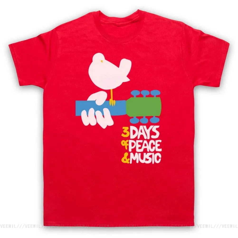 Неофициальная Праздничная футболка WOODSTOCK 3 дня мира с музыкой мужская и женская