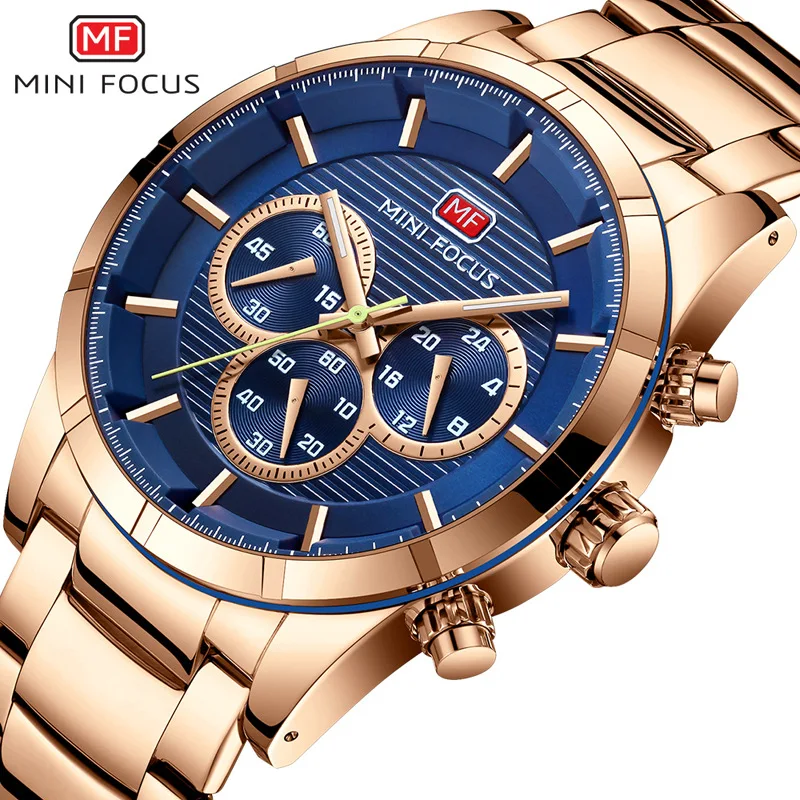 

MINI FOCUSMF0170G men's casual quartz watch fashion business steel watch needle