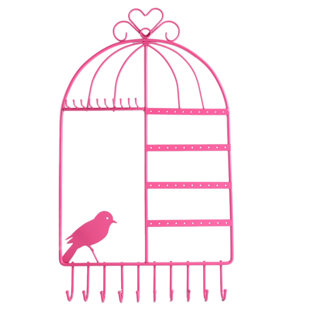 Новая металлическая клетка для птицы ювелирное изделие держатель серьги Дисплей