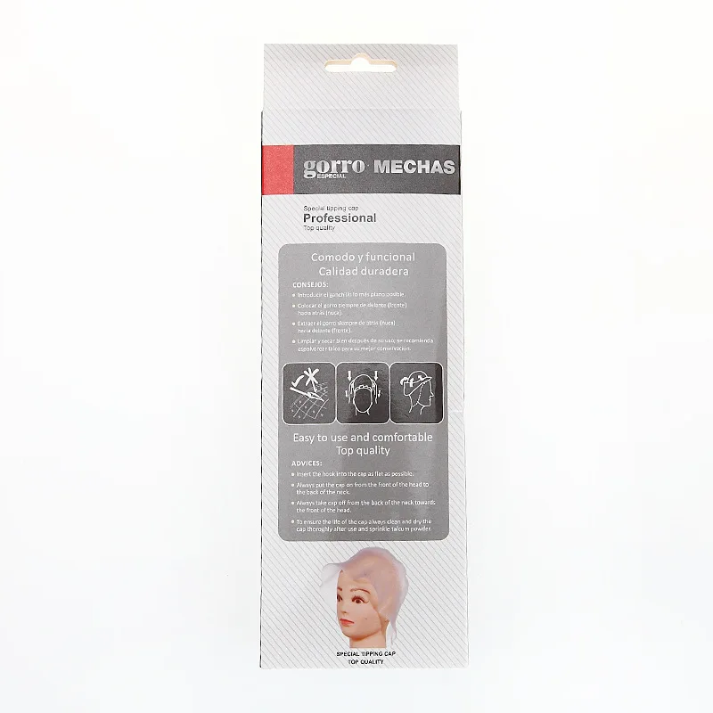 

1 Set New Silicone Hair Colouring Highlighting Dye Cap With Hooks Reusable Frosting Tipping Caps Styling Professional Tools