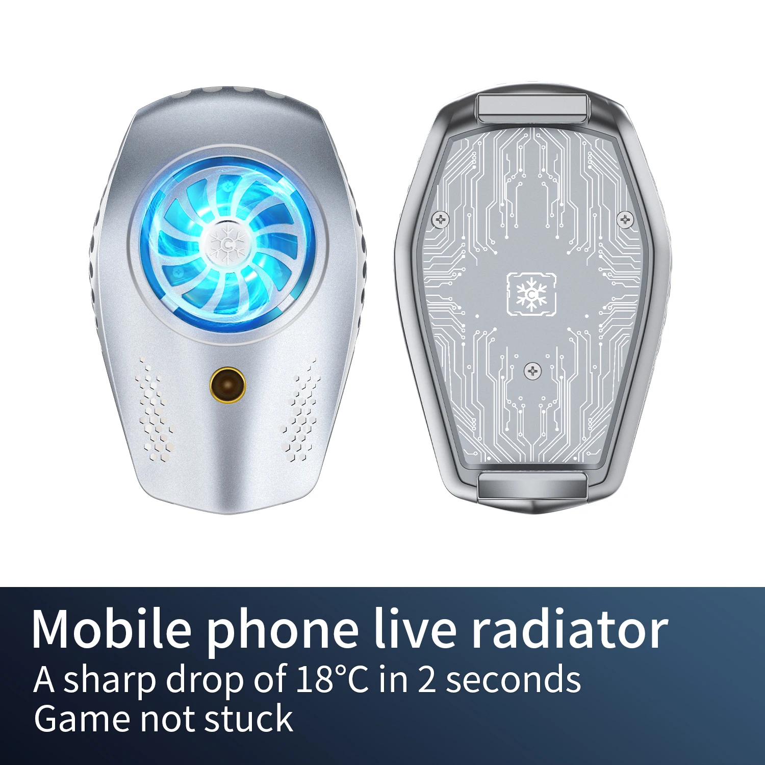 

Mobile Phone Cooler 2 Fan Cooling Pad Gamepad Holder Hurricane Radiator For IPhone Samsung Huawei Xiaomi Universal Heat Sink