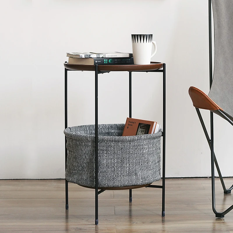 Скандинавские спальни простой диван угловой прикроватный столик передвижной