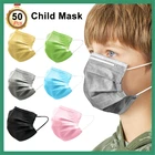 1050 шт. одноразовая детская маска, 3-слойные фильтры, хирургические маски для детей, защитные дышащие маски для рта, Детская медицинская маска
