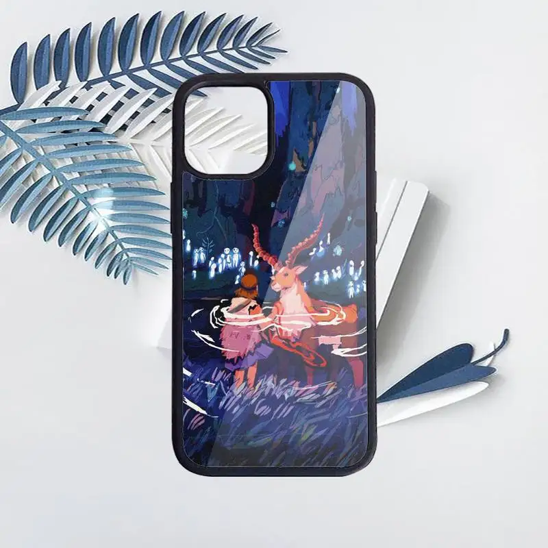 

Princess Mononoke Anime Phone Case PC for iPhone 11 12 pro XS MAX 8 7 6 6S Plus X 5S SE 2020 XR Luxury brand shell funda