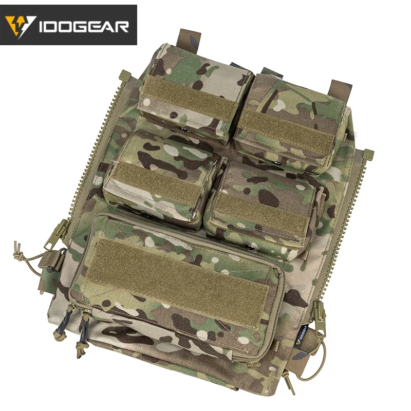 IDOGEAR тактическая сумка на молнии панели модульный рюкзак для переноски тарелок с