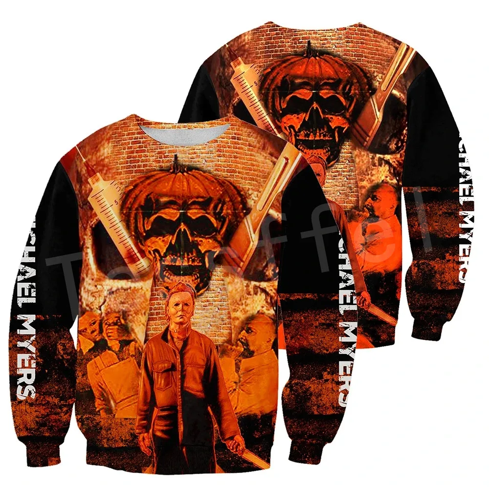 

Tessffel Halloween Cosplay Michael Myers Horror Funny Pullover NewFashion Harajuku 3DPrint Hoodies/Sweatshirt/Zip Mens Womens 11