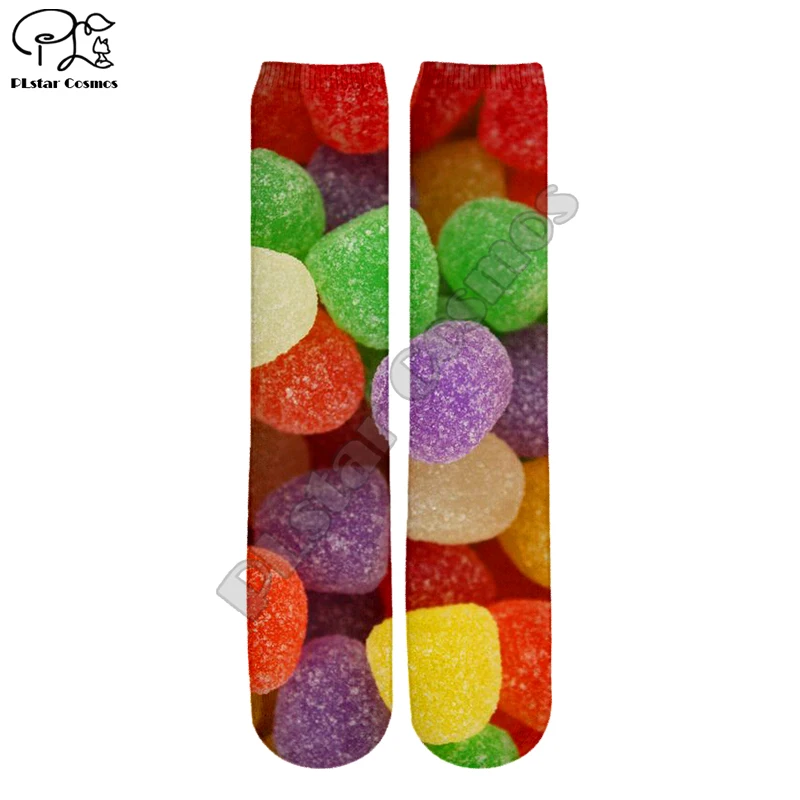 

PLstar Cosmos Cartoon Candy Funny Colorful Beautiful Unisex gums casual 3DPrint Women/men/boy/girl Cotton Ankle Socks style-3