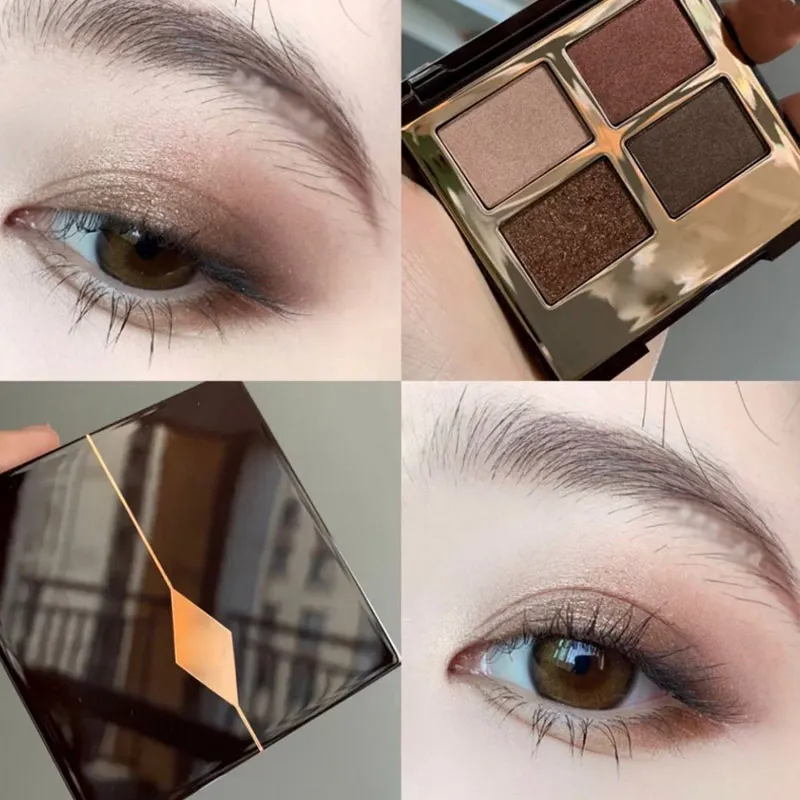 

High Quality Brand Eyeshadow 4 Colors Bigger Brighter Eyes Filter Natural Naked Eye Shadow Palette Eyes Makeup 5.2g