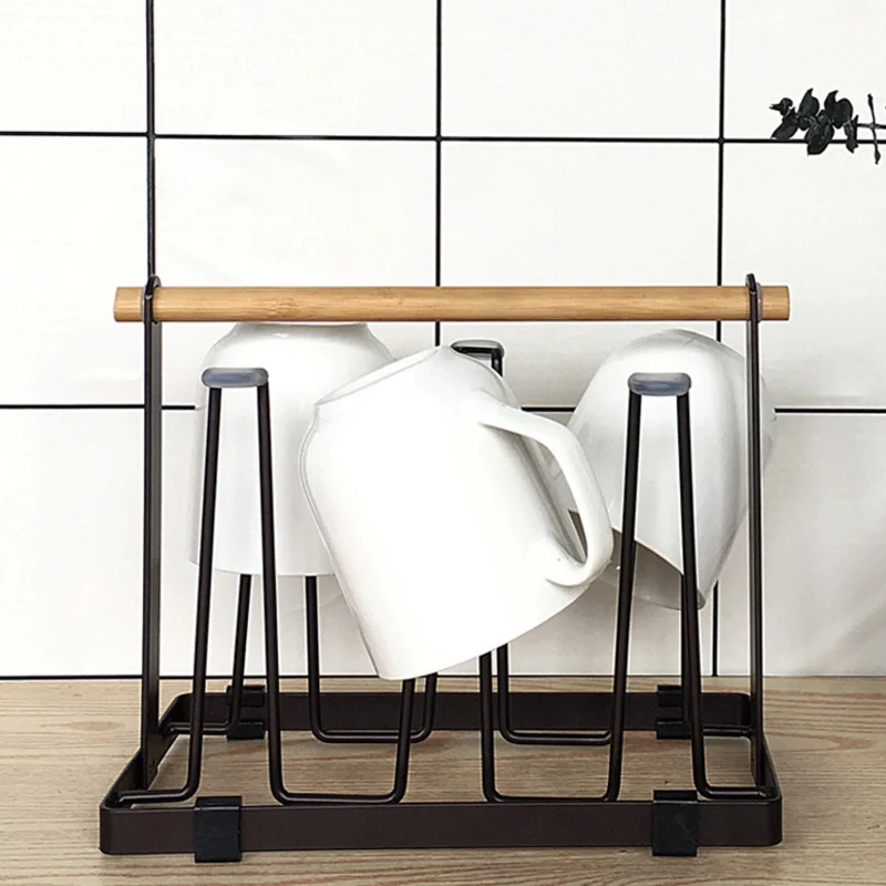 6 Подвесная подставка для чашек стакан воды сушилка кружка железный держатель
