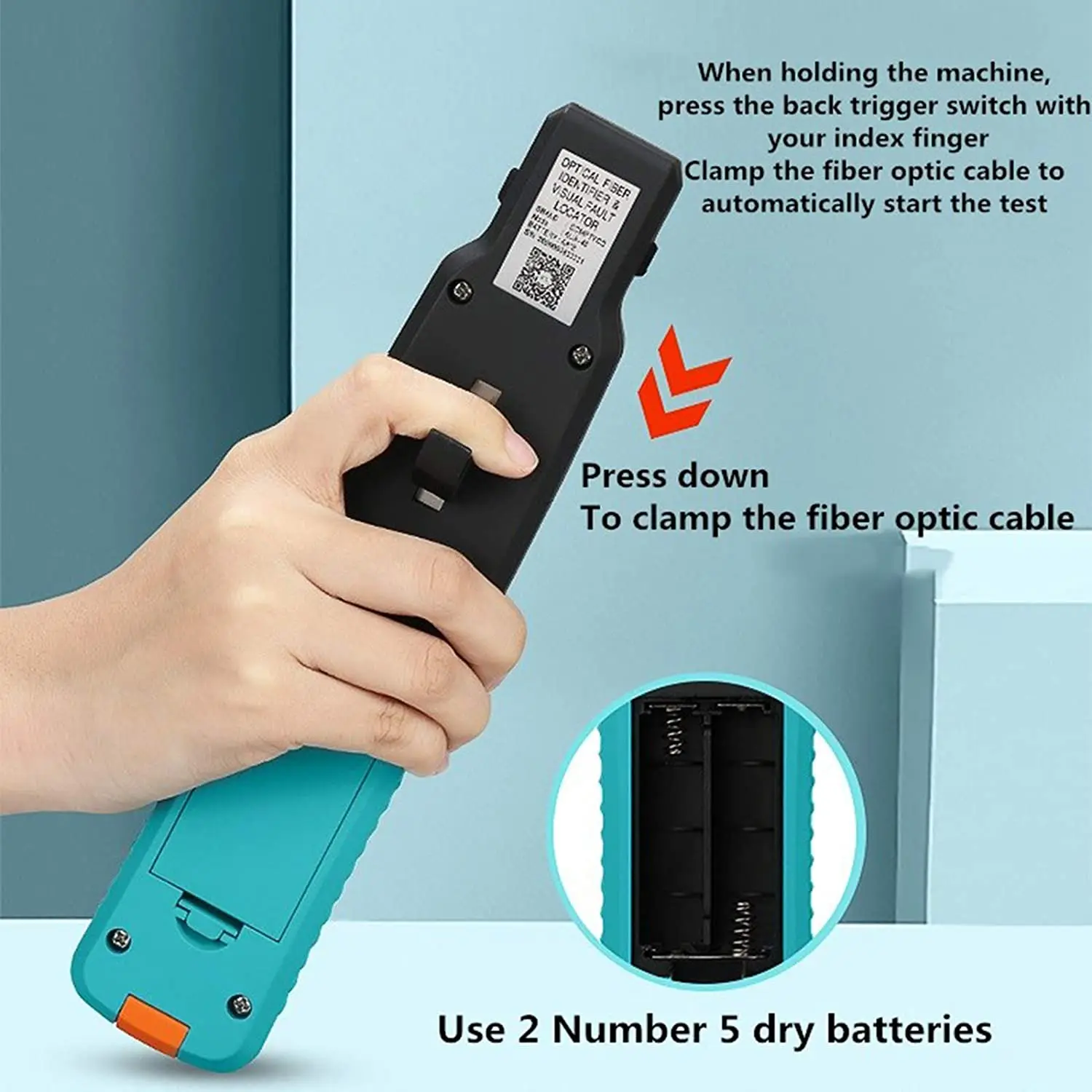 New High Quality Fiber Optic Identif Live  Optical Identifier  with Built in 10mw Visual Fault Locator