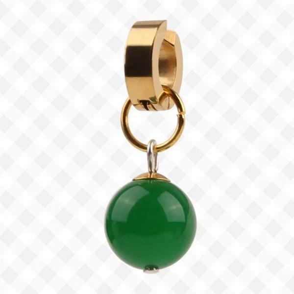 Jade 1 pc Драконий жемчуг Z Dragon Ball черный Сон Гоку серьги potara Eardrop реквизит на каждый день Косплей головные уборы - Цвет: Jade 1 pc