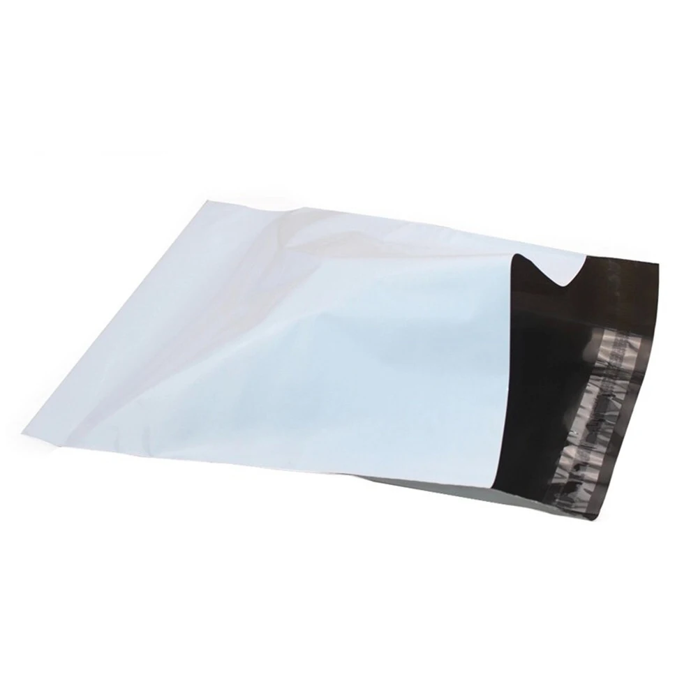 Courier package 100x150 + 40mm (thickness 60 micron) White without pocket packing 100 pcs | Stationery Sticker