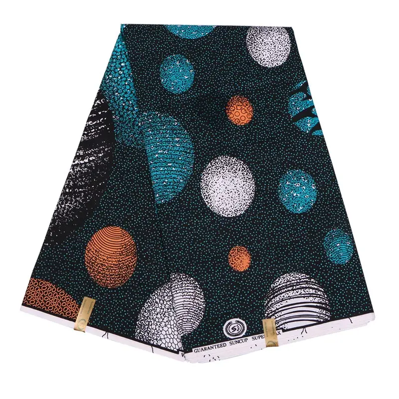 Анкара Африканский цветочек пальто полиэстер воск с принтом в режиме реального