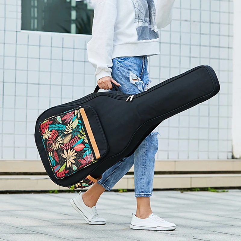 

Longteam Waterproof Thicken 41 Inch Folk Flattop Steel-String Acoustic Classical Guitar Bag Case Backpack Parts
