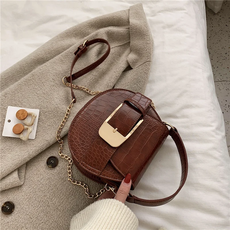 

Fashion Brand Women Bag Alligator PU Leather Messenger Bag Designer Lady Shoulder Crossbody Bag Stone Women Handbag Bolso Mujer