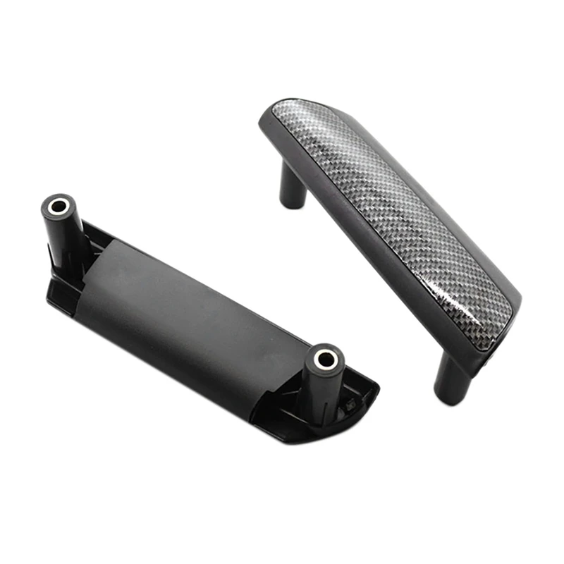 

1 Pair Car Interior Door Handles Carbon Fiber Interior Panel Handle for-Metway T5 Transporter Multivan 2009-2015
