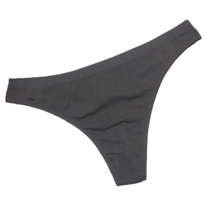 

Fitness Women's Thong Briefs,Women's Dark Grey Cotton Crotch T-Shorts Plus Size 54
