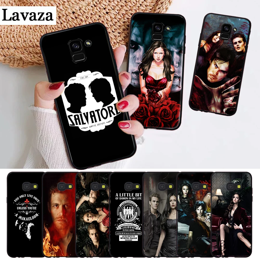 Цветной силиконовый чехол e The Vampire Diaries для Samsung J4 Core 2018 Plus J6 Prime J7 Duo J8 Note 8 9