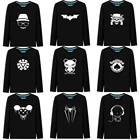 Лидер продаж, уличная одежда, Детская футболка для видеоигр в уличном стиле, светящаяся футболка с забавным мультяшным аниме, топы с длинным рукавом для мальчиков и девочек, футболки