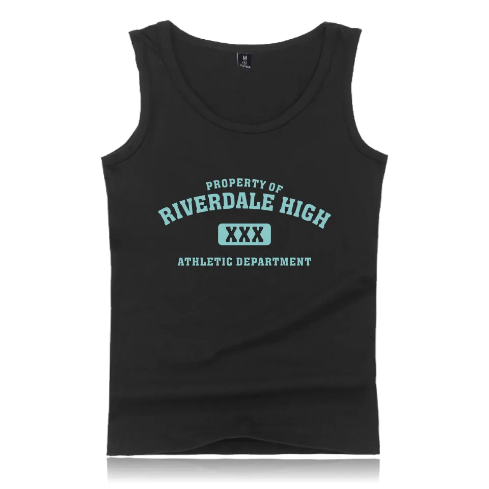 Майка мужская хлопковая с ривердэйлом модная жилетка без рукавов майка