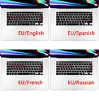 Чехол для клавиатуры с русской, французской, испанской и английской раскладкой для Macbook Pro 13, 16 дюймов 2019 и 2020 A2251A2289 A2141 A2338