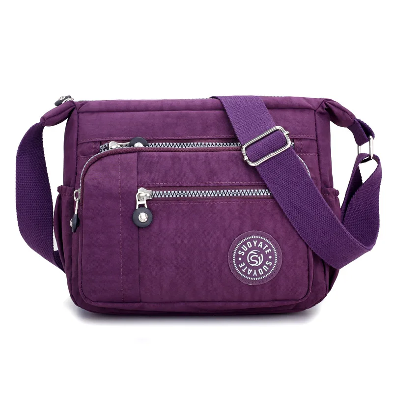 

2021 New Style Canvas Handbag Fashion One-Shoulder Messenger Bag Washed Casual Cloth Bag Nylon Oxford Cloth Lady Bag