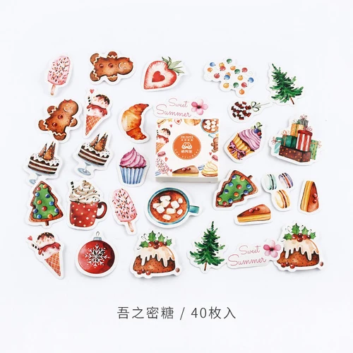40-60 шт Kawaii Наклейки s Упаковка милые наклейки забавные наклейки s креативные милые наклейки в коробках для Diy скрапбукинга канцелярские школьные - Цвет: Ins Candy Party