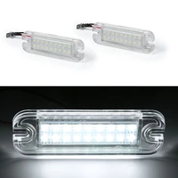 2pcs 6500k led license plate number plate light lamps for mercedes benz g class g550 g55 g500 g63 g65 w463 canbus error free