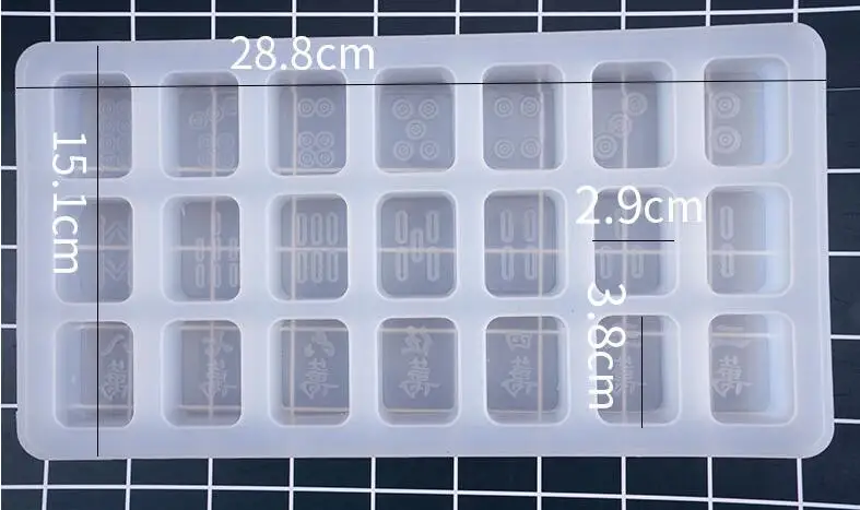 Прозрачная/Розовая форма для Маджонга желе Конфеты Шоколад Мыло Форма торта