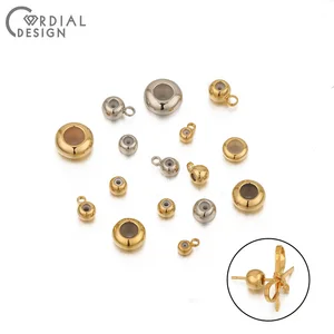Сердечный дизайн 20 шт. DIY ювелирные изделия аксессуарысвободные бусиныручная работаРазъемыНастоящее золотое покрытиеювелирные изделия фурнитура и компоненты