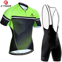 x tiger new cycling jersey set advanced craftsmanship men short sleeve shirt bike bib shorts summer mtb uniform bicycle clothing