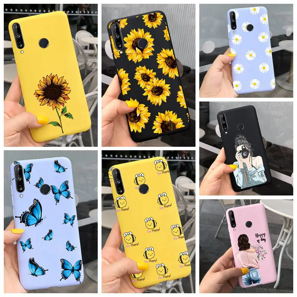 Чехол для Huawei P40 Lite E, новый силиконовый чехол с подсолнухом, чехол для Honor 9C, Honor 9C, 9 C AKA-L29, чехол для Huawei Y7p