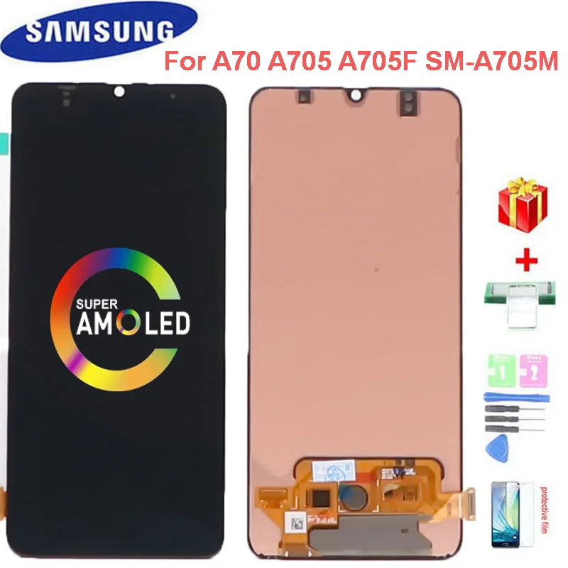 

Original 6.7" Super AMOLED LCD Display For Samsung Galaxy A70 A705 A705F SM-A705MN LCD Display Touch Screen Digitizer Assembly