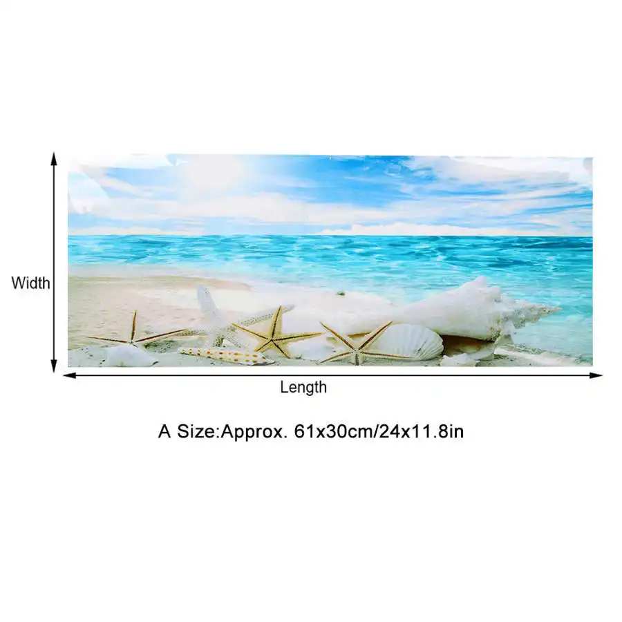 Наклейка Декор для аквариума прочные картины с морскими звездами ПВХ