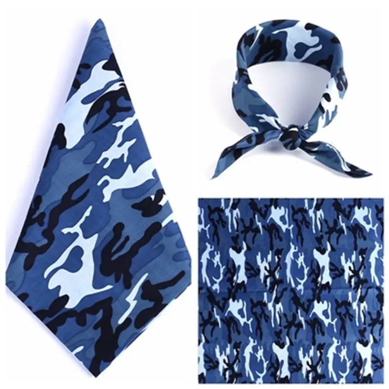 Банданы хлопковые унисекс с камуфляжным принтом тактическая уличная повязка на