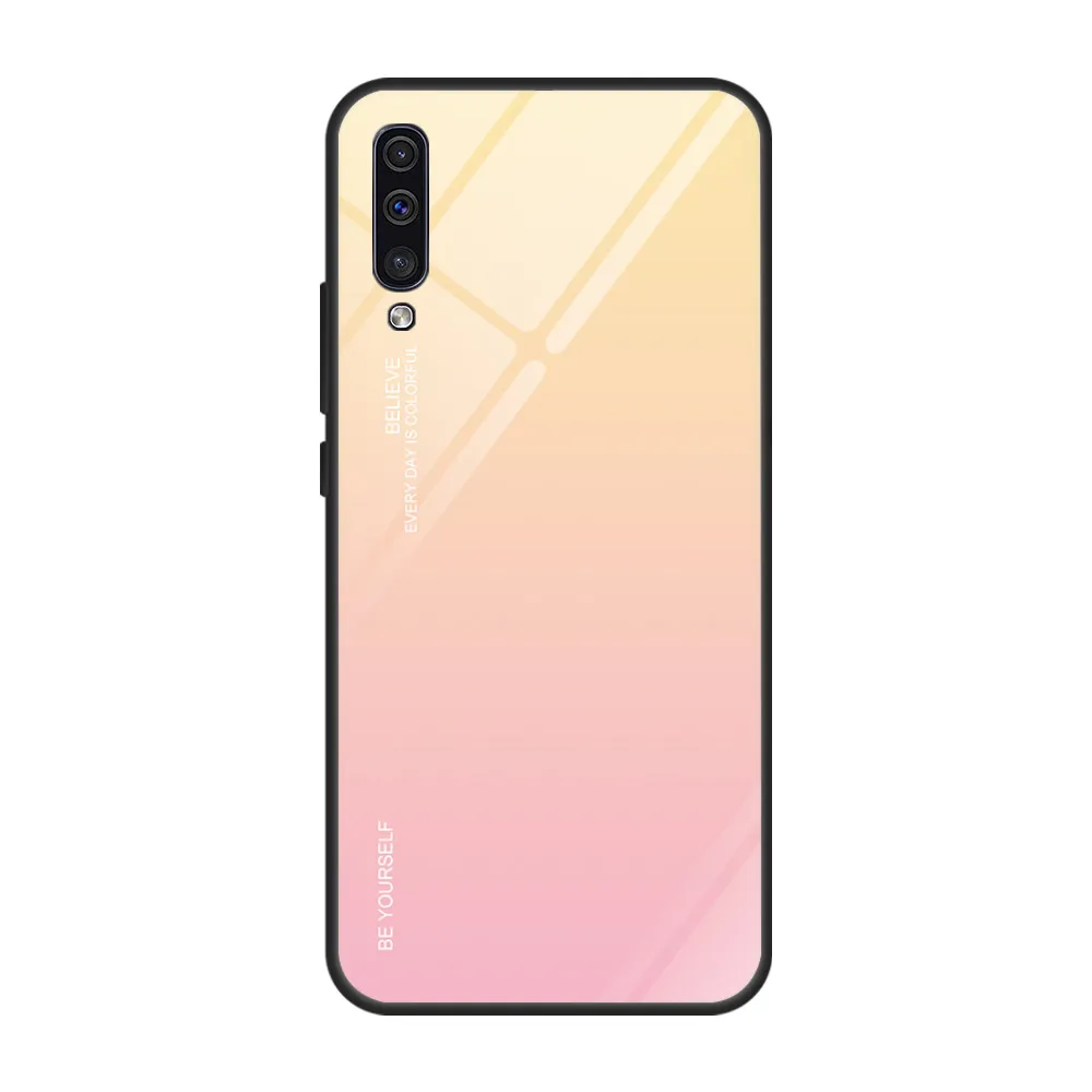 01 Градиент Стекло чехол для samsung A30S A50S A30 A50 S A 30S 50 S A 30 50 S чехол защитной оболочки A10 A20 A70 A50 A60 A40 A20e чехол - Цвет: 01