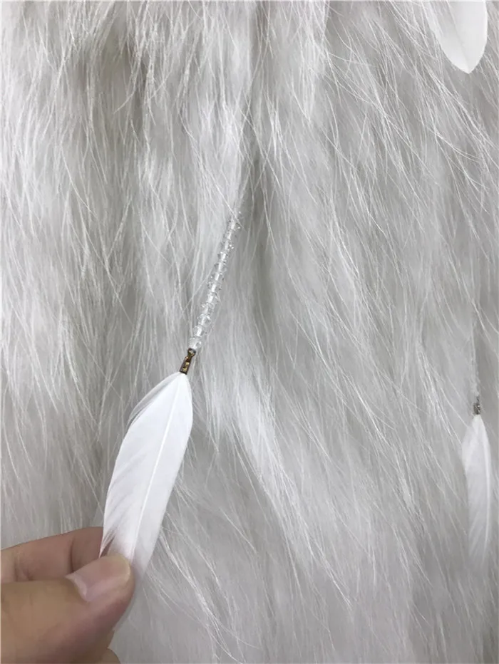 

2021 new arrival women knitted natural raccoon fur coat feather tassel femme genuine fur winter outwear