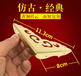 Китайский стиль имитация классической чистой латуни Xiangyun стол шкаф деревянная