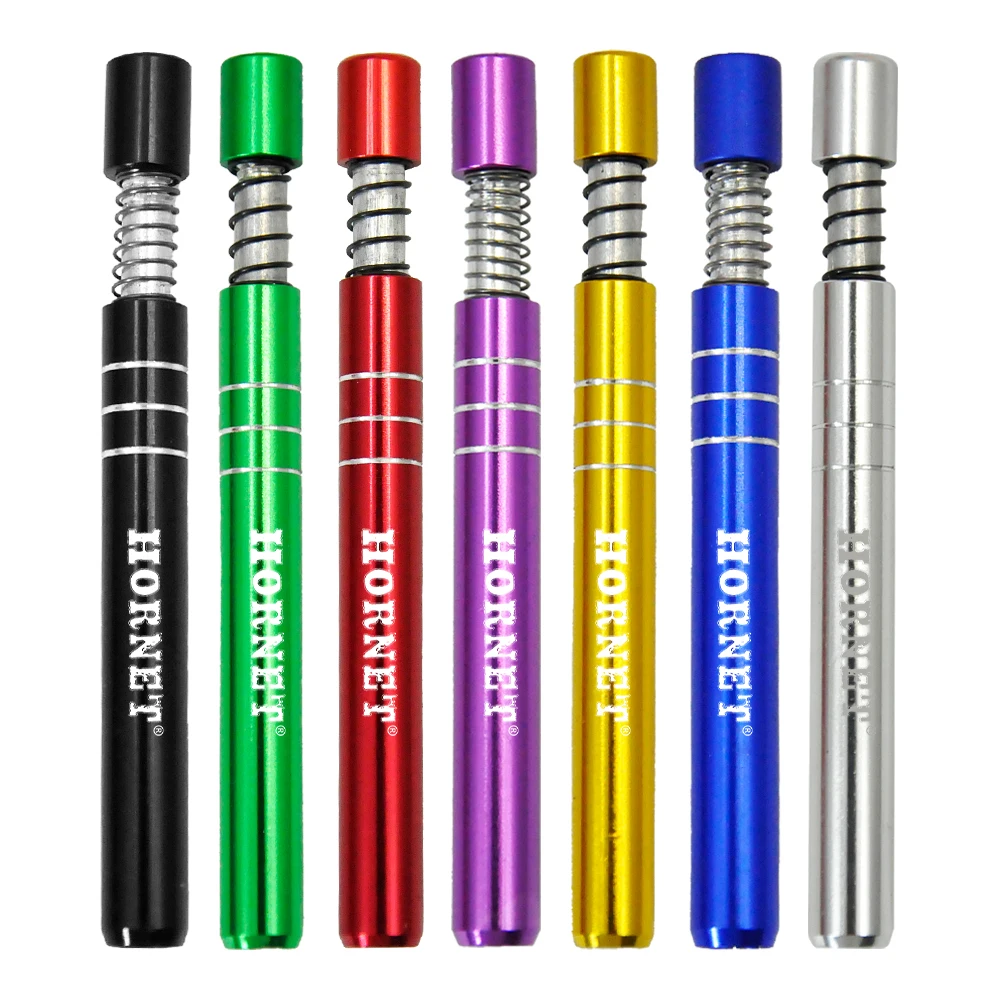 

HORNET New Self Cleaning One Hitter Colorful Simple 82MM Metal Bat Fashion Cool Minimalism Tobacco Smoking Cigarette Dugout Pipe