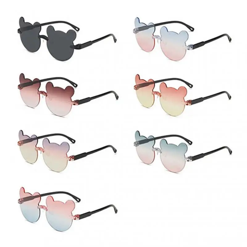 

Free Shipping Korean Children's Color Frame Sunglasses Light PC Cute Small Face Sunglasses Kids Accessories Baby Sunglasses