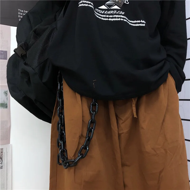 Женский акриловый браслет в стиле панк модный однотонный хип хоп штаны с