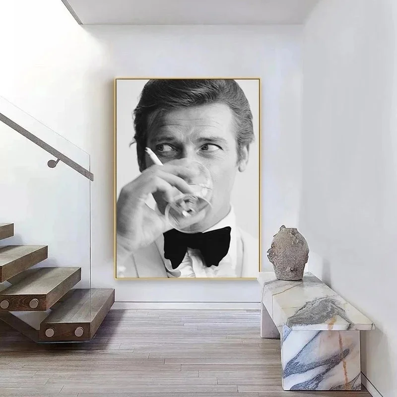 Плакат из фильма Джеймс Бонд 007 Классическая Картина на холсте в стиле ретро