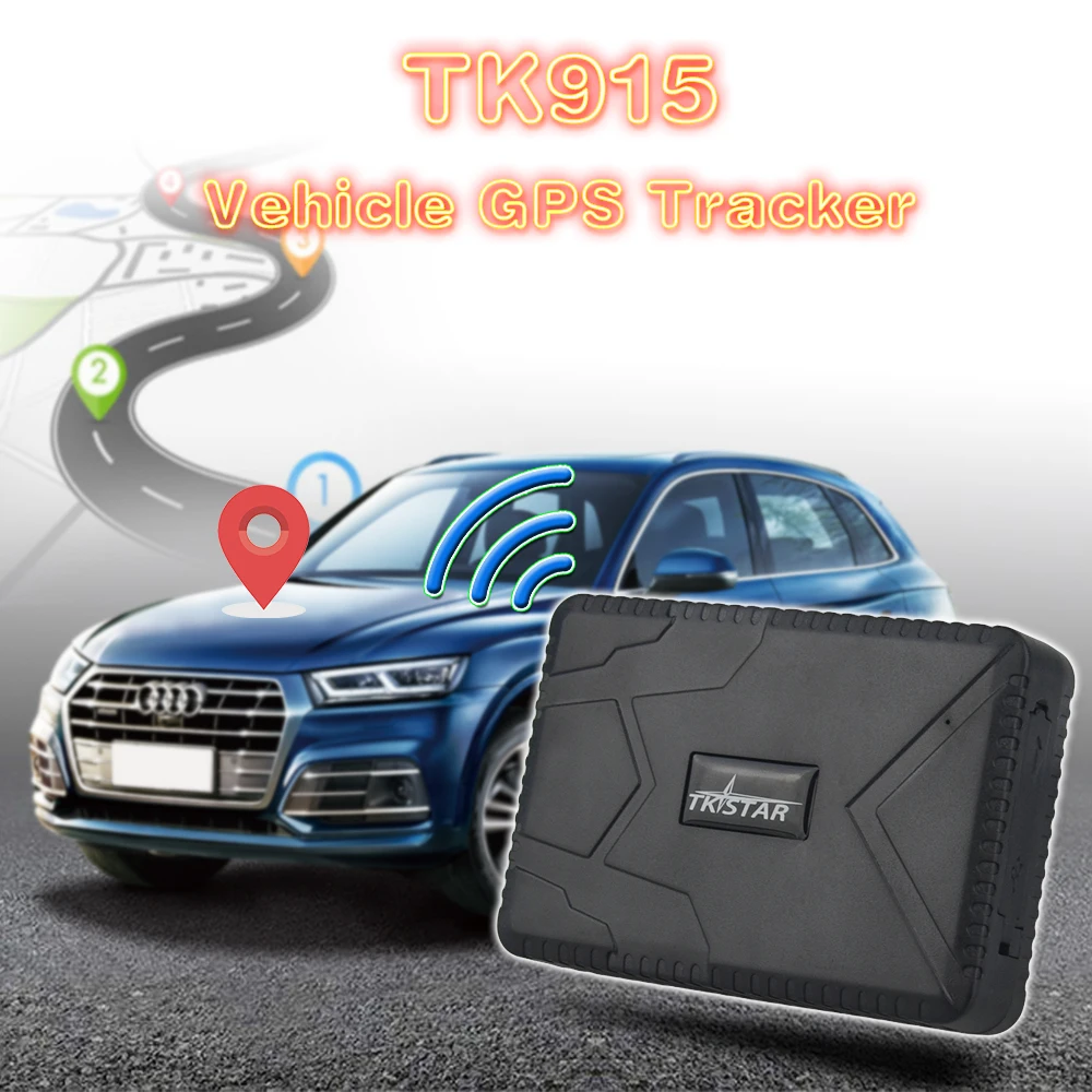 Автомобильный GPS трекер TKSTAR TK915 с магнитом батарея 10000 мАч длительный режим