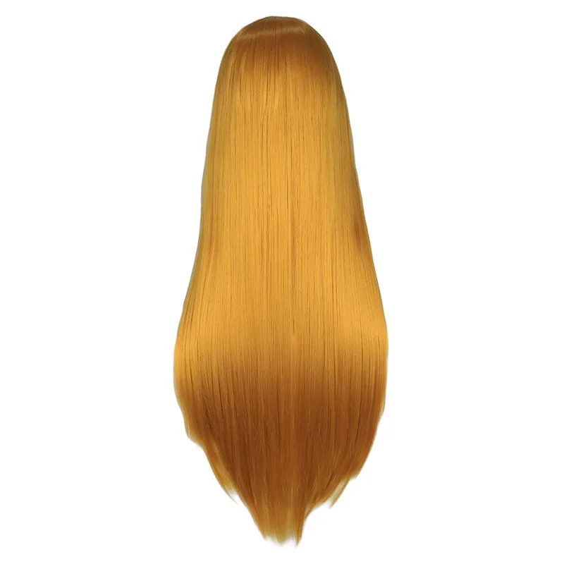 

Cosplay 80cm wig Blonde Blue Red Pink Grey Purple Hair for Party 80CM Long Straight Synthetic cosplay Wigs for Women