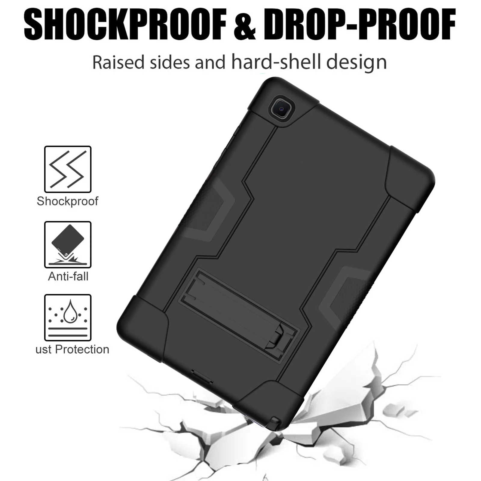 

Silicone Tablet Case For Samsung Galaxy Tab A7 10.4 SM-T500 SM-T505 T505 T500 T 500 505 Protective Case Stand Cover Fundas Coque