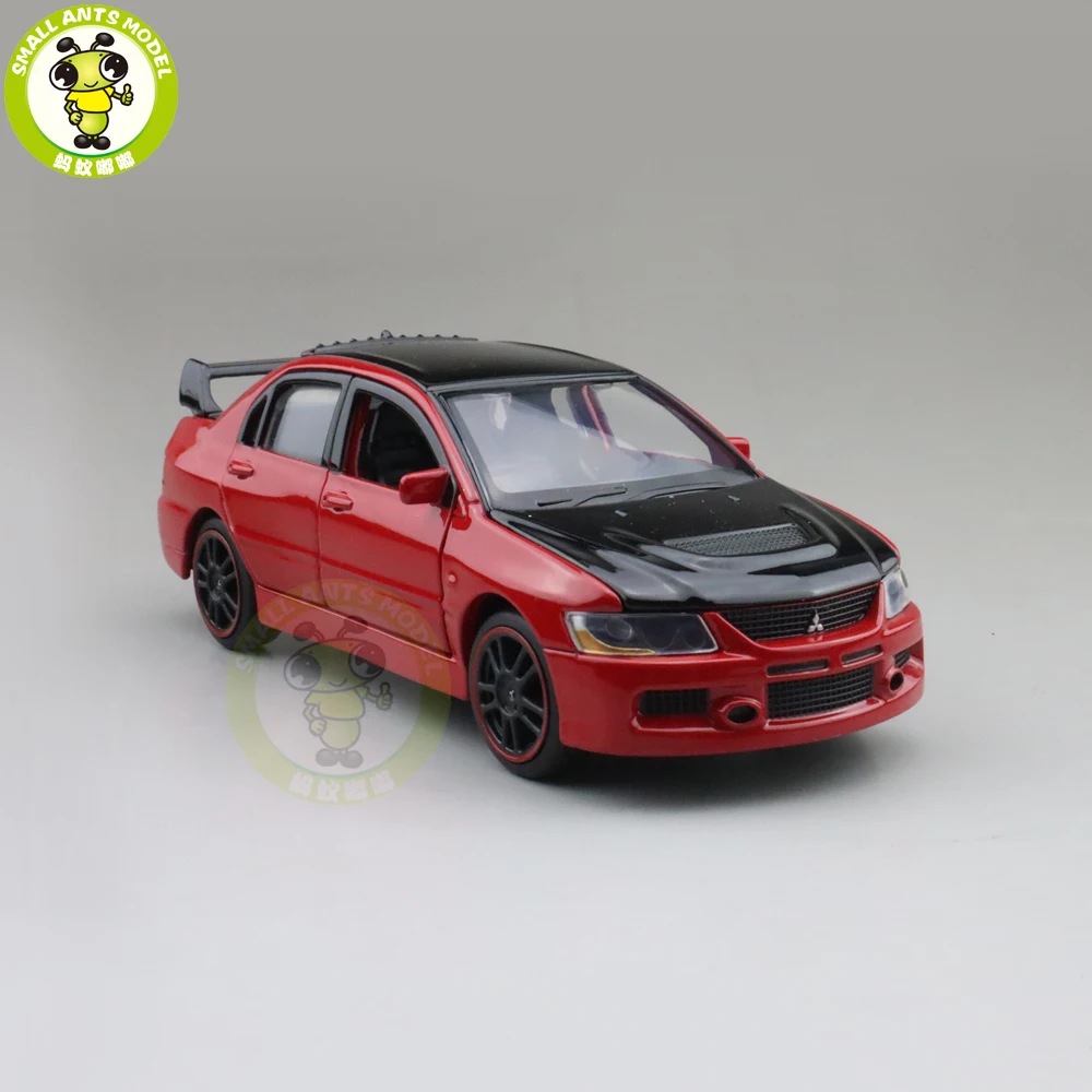 Коллекция 1/32 года Lancer EVO 9 IX модель автомобиля с черной крышей игрушки для