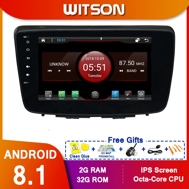 WITSON 8 &quotFULL HD сенсорный экран Android 10 0 Восьмиядерный Автомобильный GPS