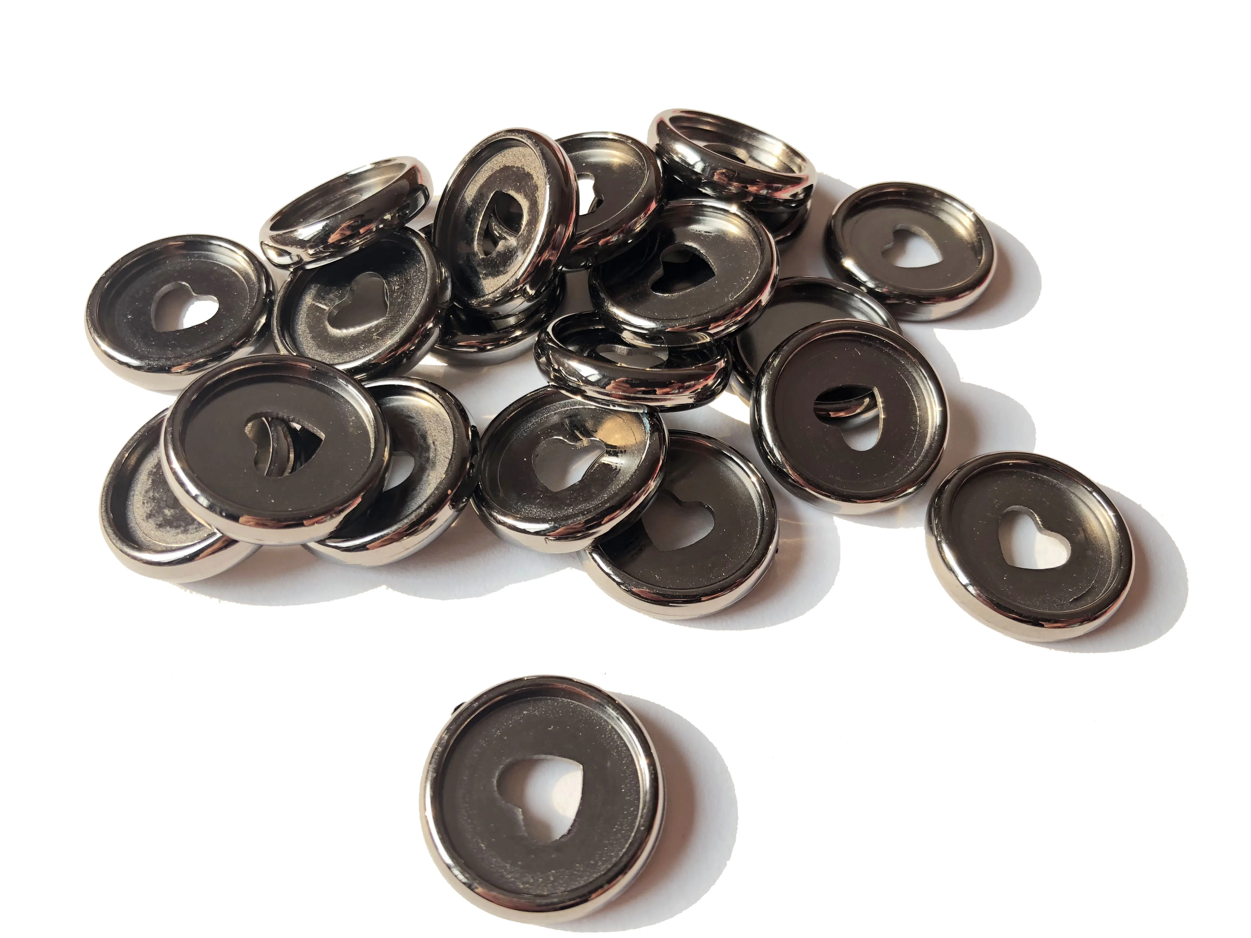 

10pcs 23mm Plastic Binding Ring Buckle Mushroom Hole Binder, Heart-shaped Disc Binding Book Binding Supplies A5 Binder