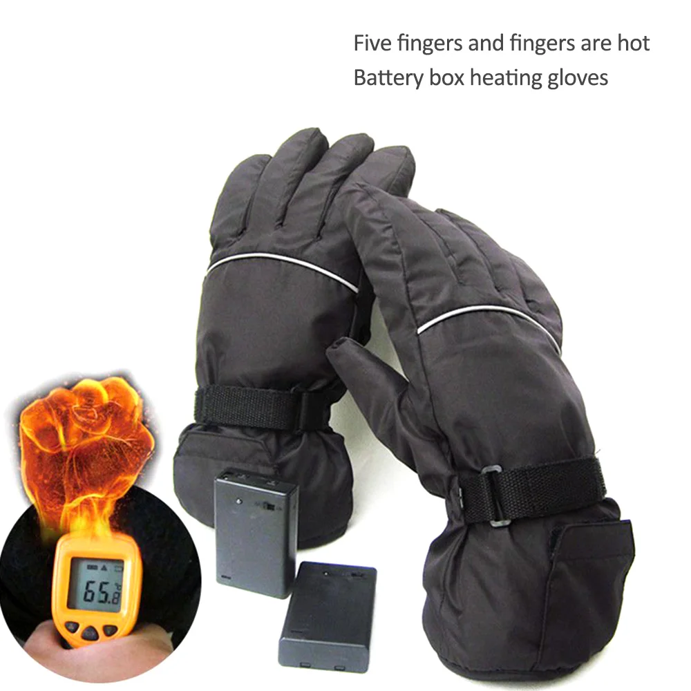 Зимние лыжные перчатки с электроподогревом новинка 2019 3 уровня температуры